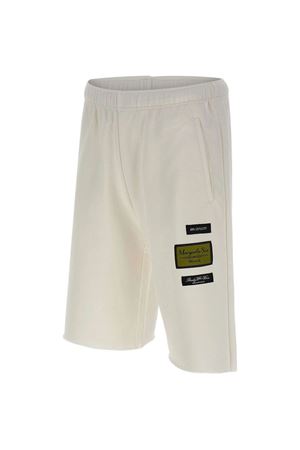 Shorts sportivi in misto cotone bianco MM6 MAISON MARGIELA | SH0MU0027S25606101